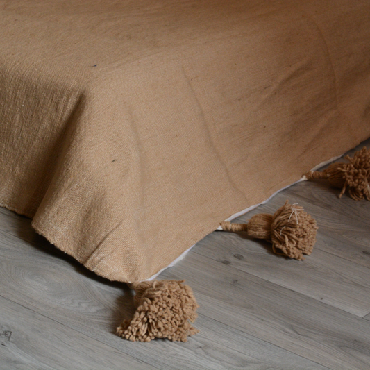 Moroccan blanket Sourdough Tassels bed spread - berberlifeshop