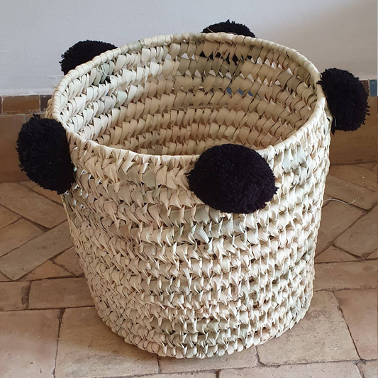 Set of 3 Round Wicker Basket - berberlifeshop