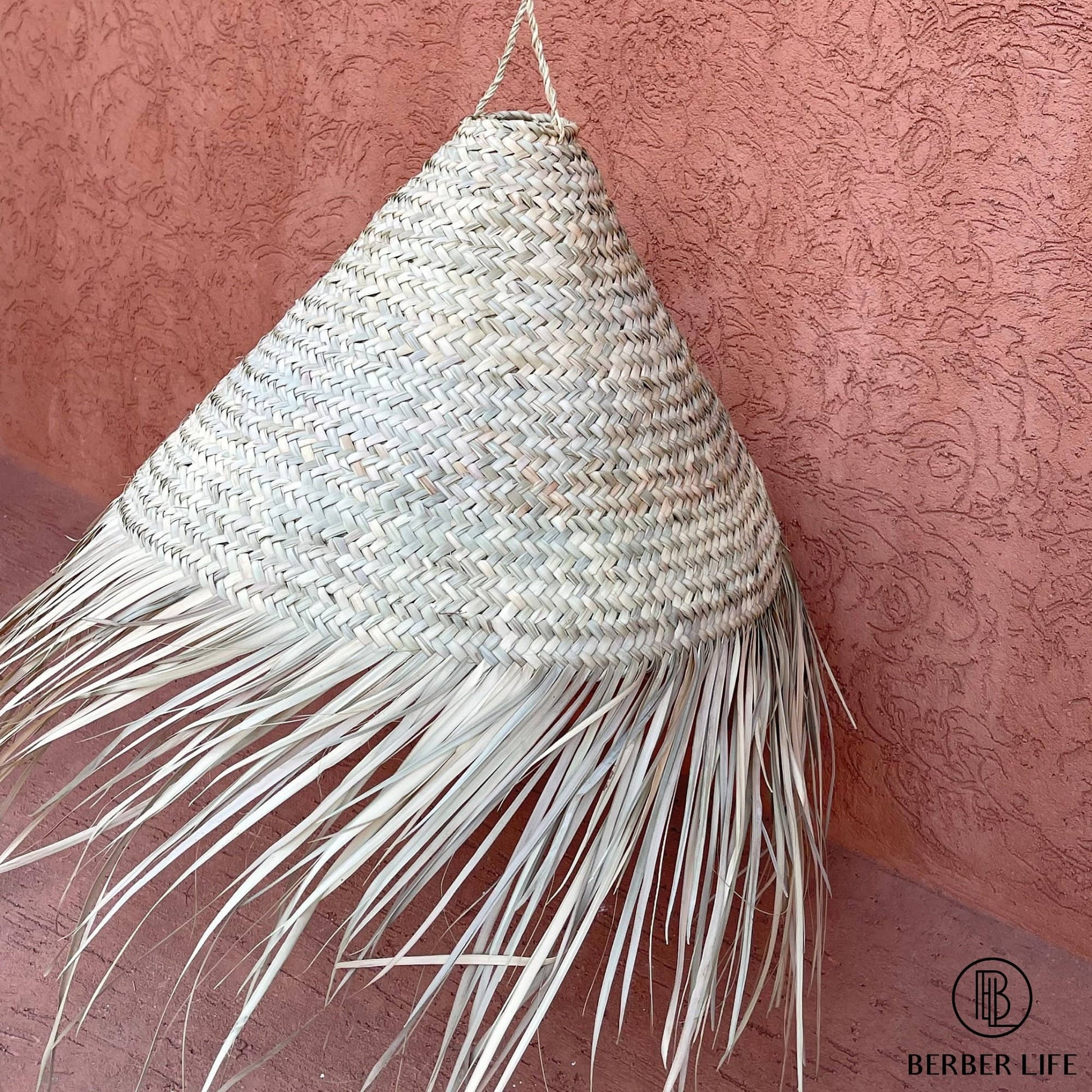 LAMPSHADE MOROCCAN HANDMADE in Rattan, wicker shade - berberlifeshop