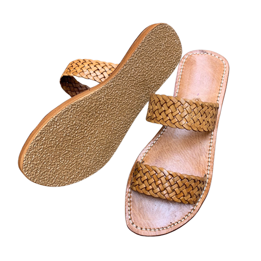 Moroccan leather sandals, Summer shoes 100% HANDMADE - berberlifeshop