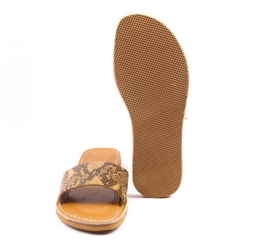 Snake shape leather Sandal - berberlifeshop