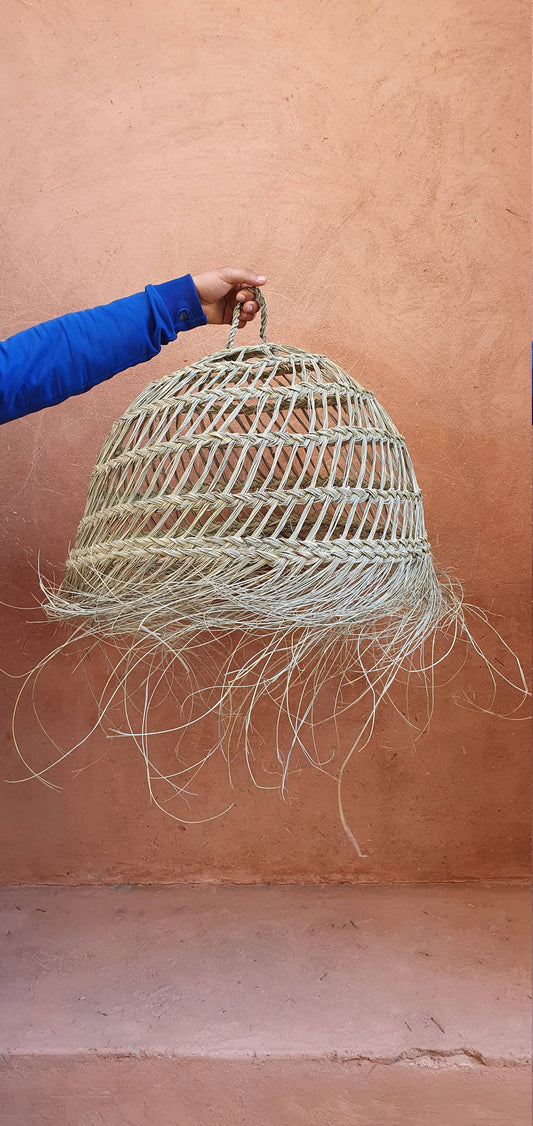 Moroccan handmade Natural Rattan lampshade, Ball Form - berberlifeshop
