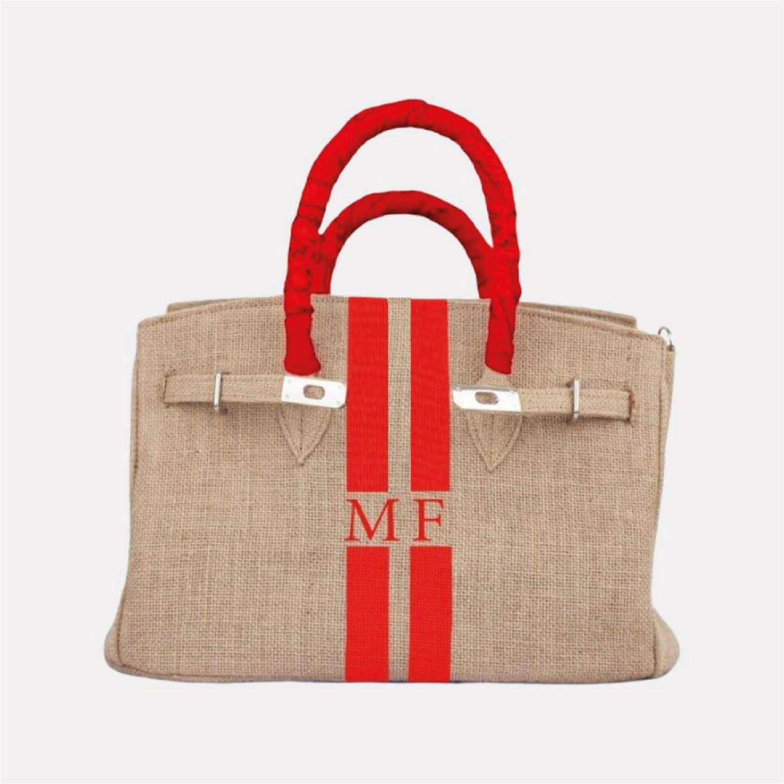 Customized Initials Recycled Jute Summer Bag - berberlifeshop