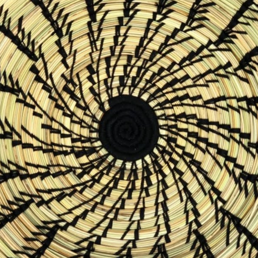 Sustainable Spiral Hand-woven Rattan Basket Bowls v2 - berberlifeshop
