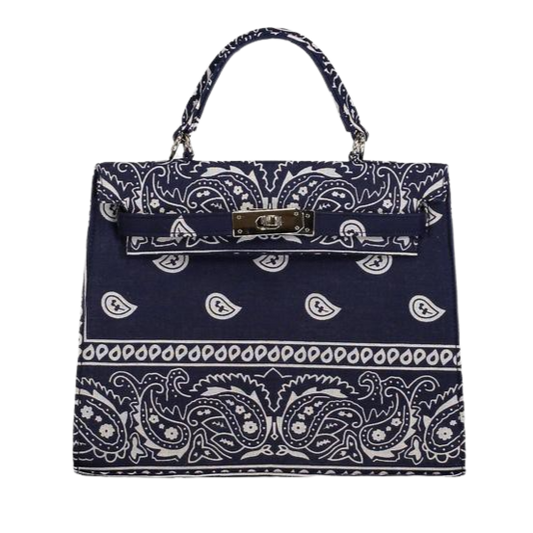 Trendy Mini Kelly Style Bandana Handbag - Compact and Chic - berberlifeshop