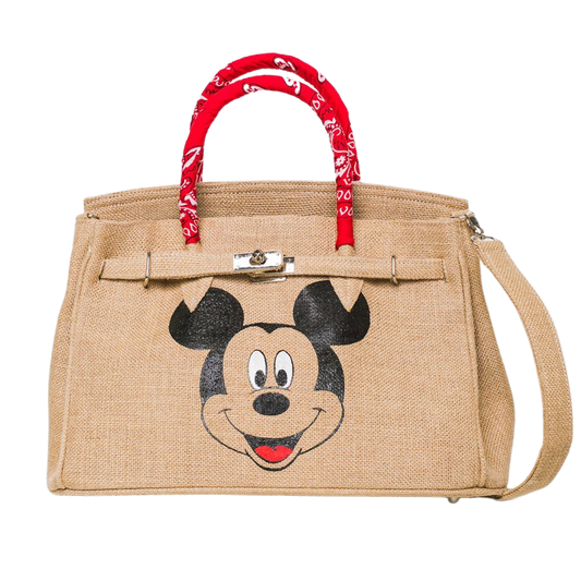 Customizable Jute Berkin Bag - Boho Chic Tie and Dye Collect - berberlifeshop