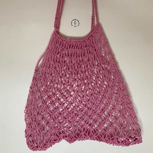 Crochet Rope Net Bag Boho Chic Large