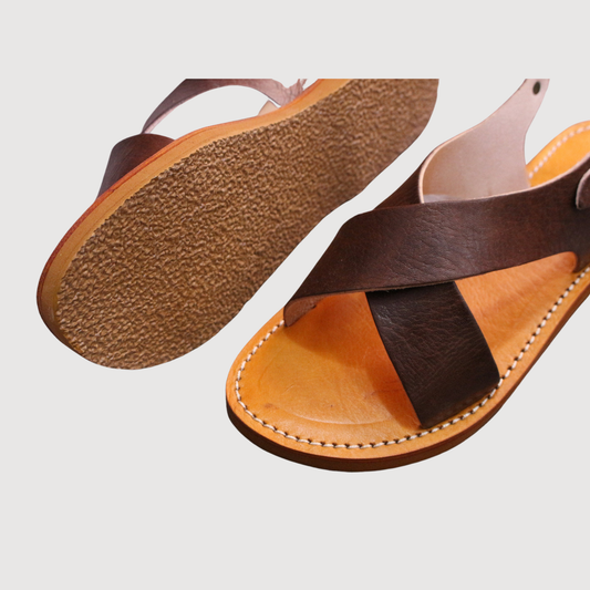 Moroccan leather greek boho chic sandals XY - berberlifeshop
