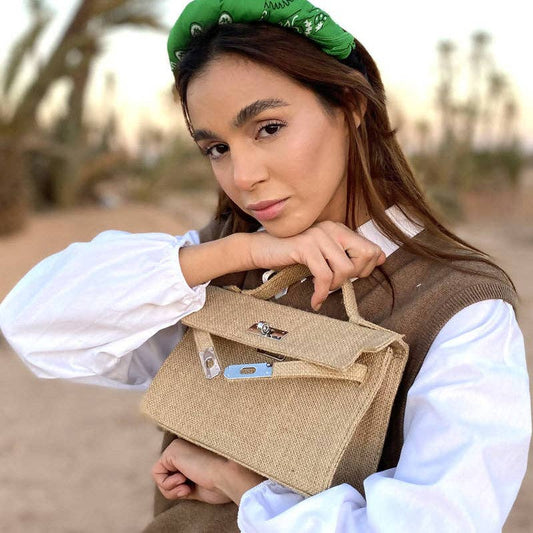MiNi KELLY STYLE JUTE HANDBAG - berberlifeshop