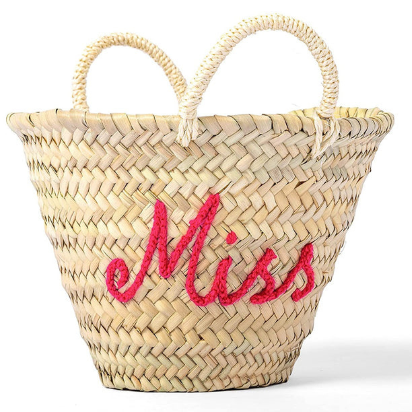 Halloween Wicker Basket with Jack-O'-Lantern Face