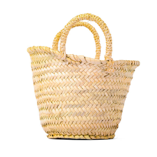 Halloween Wicker Basket with Jack-O'-Lantern Face