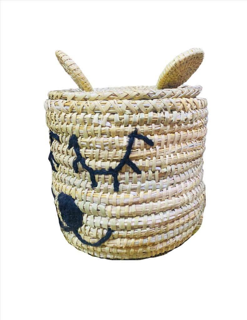 set of 3 cute customizable bohemian style storage basket - berberlifeshop