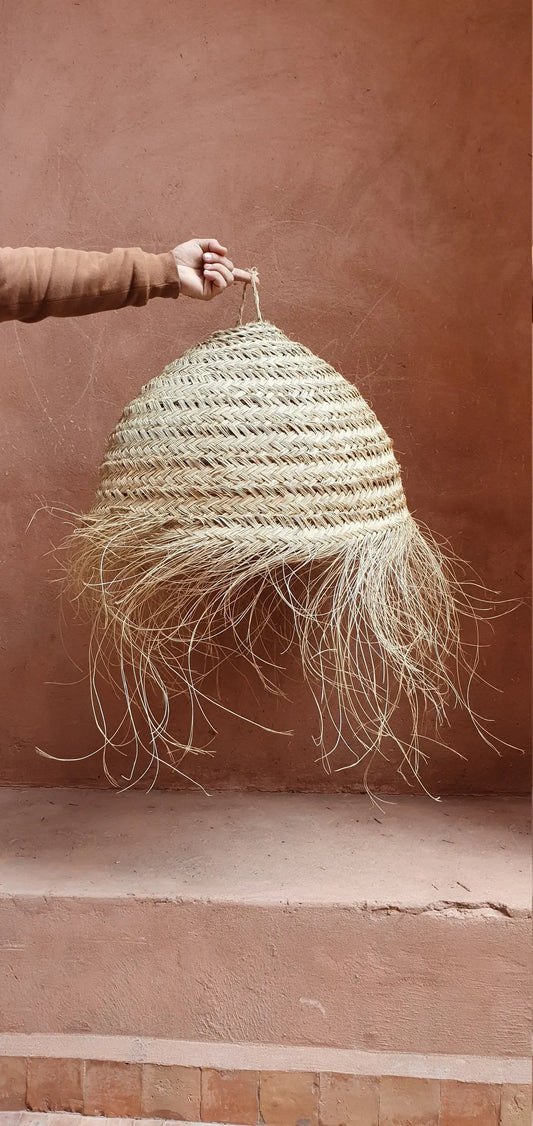 Moroccan handmade Natural Rattan lampshade, Suspension ball - berberlifeshop