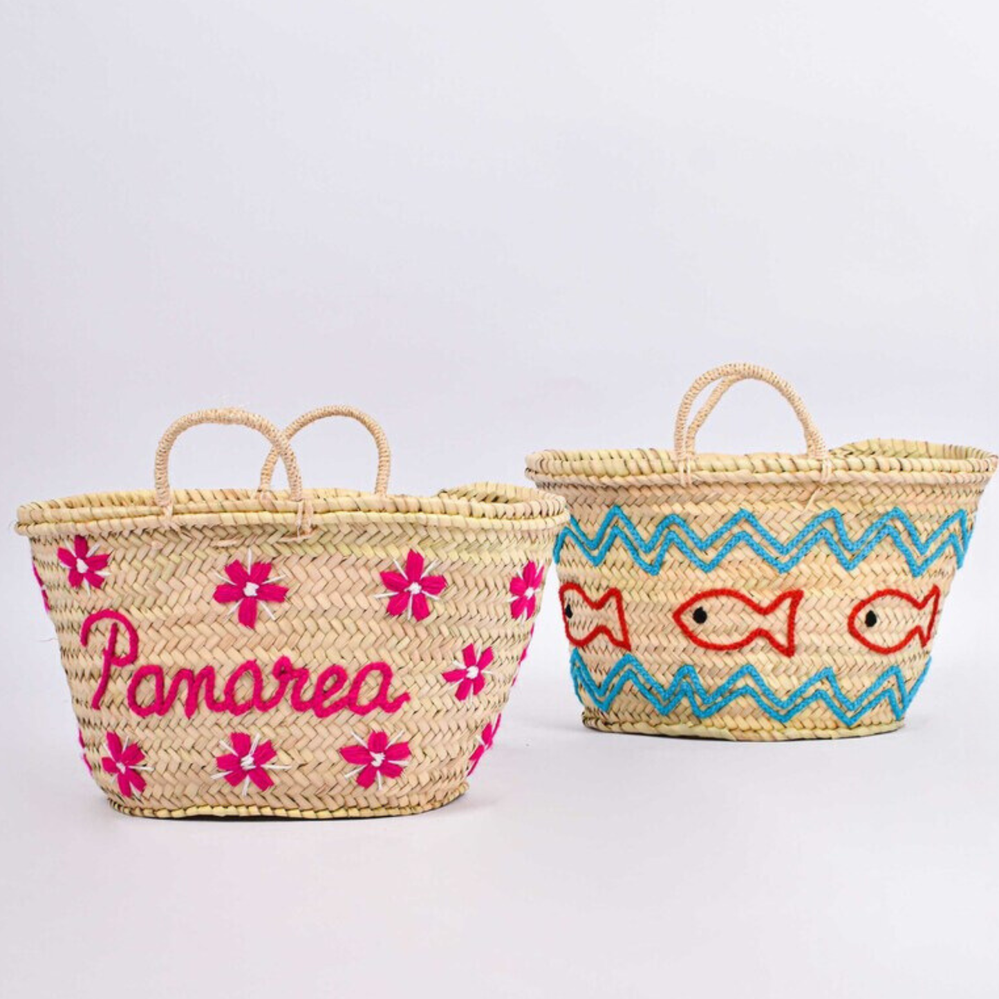 Customized Summer Designs with Wool Threads Straw Bag