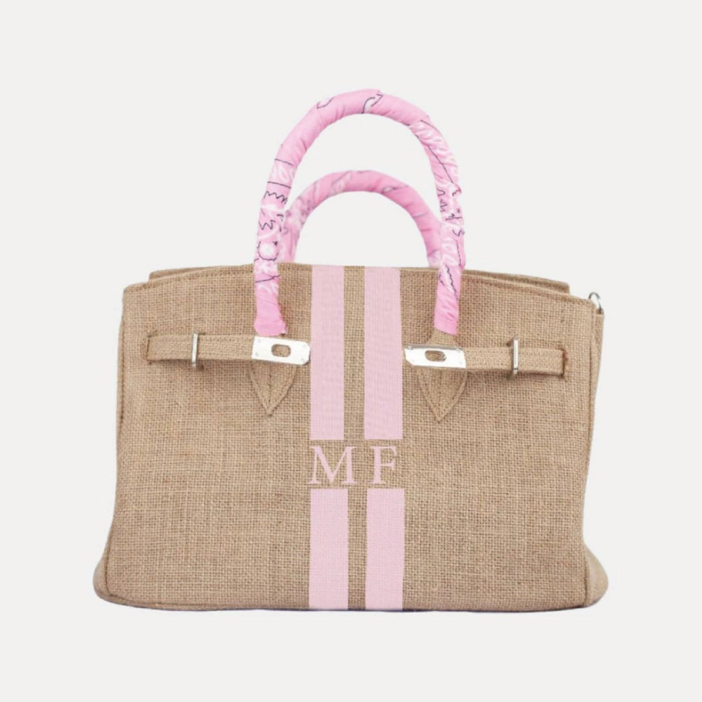 Customized Initials Recycled Jute Summer Bag - berberlifeshop