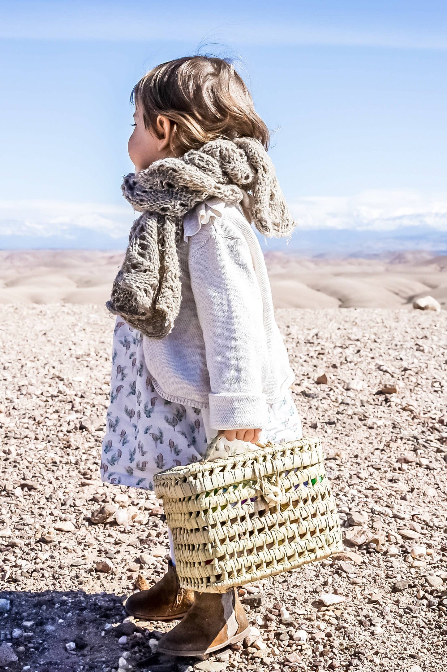 Small wicker basket, vanity, storage boho & Chic - berberlifeshop