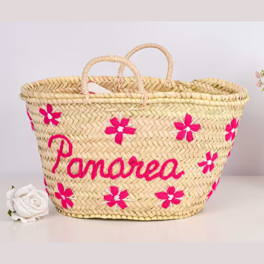 Customized Summer Designs with Wool Threads Straw Bag