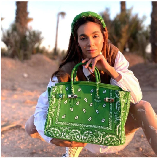 Boho Chic Bandana Birkin Bag - berberlifeshop