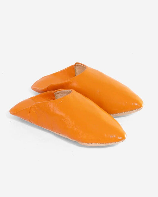 Leather Unisex Babouches Slippers Dyed With Natural Color - berberlifeshop