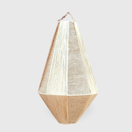Raffia suspension Lampshade lace H70cm - berberlifeshop