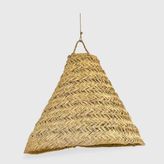 Moroccan handmade Natural Rattan lampshade, Suspension Doum2 - berberlifeshop