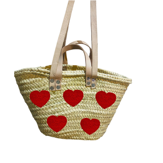Valentine's Day Heart Straw Bag - berberlifeshop