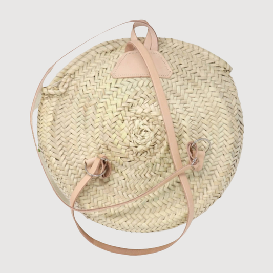 Round Straw Bag Backpack - berberlifeshop