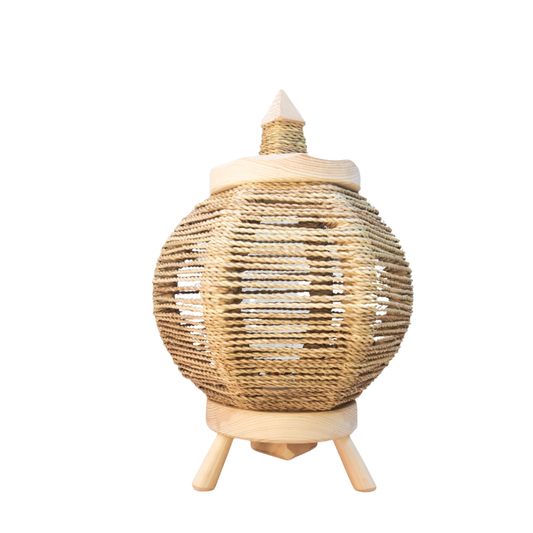 Pomegranate lamp woven in thread of Doum - berberlifeshop