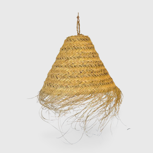 Moroccan handmade Natural Rattan lampshade, Suspension Doum3 - berberlifeshop